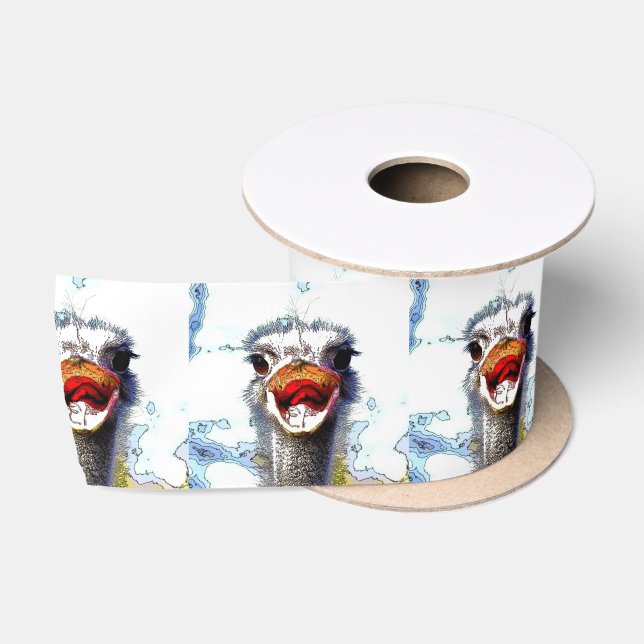 Ostrich20150701 Satin Ribbon (Spool)