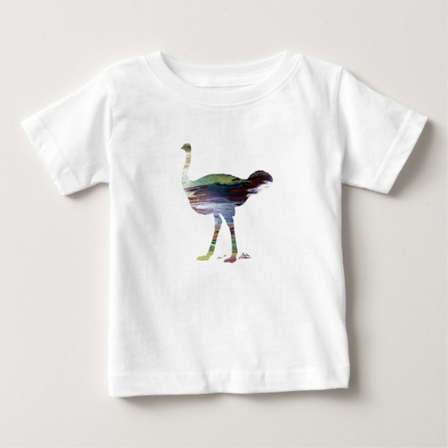 Ostrich art baby T-Shirt (Front)