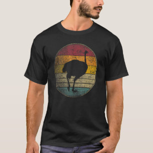 Ostrich Bird   Love Sun Retro Vintage 70s 80s 90s  T-Shirt