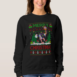 Ostrich Bird  Xmas Tree Ugly Santa Ostrich Christm Sweatshirt