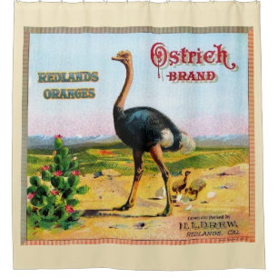 Ostrich Brand Shower Curtain