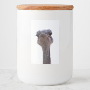 ostrich food label
