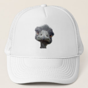 Ostrich head trucker hat