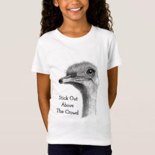 OSTRICH in PENCIL, Stick Out AboveThe Crowd T-Shirt