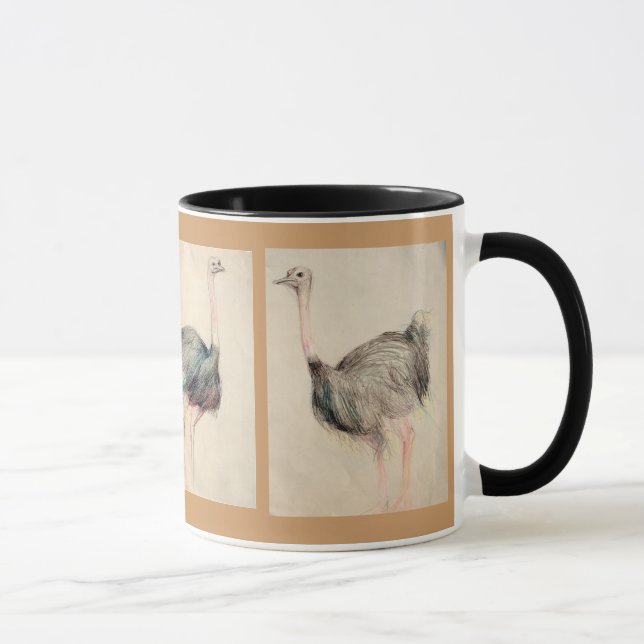 Ostrich-ish Mug (Right)