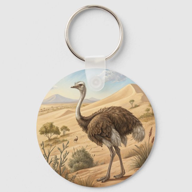 ostrich key ring (Front)