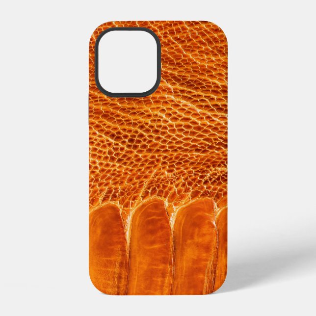 Ostrich leather texture iPhone case (Back)