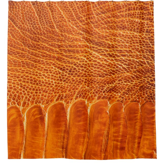 Ostrich leather texture shower curtain (Front)