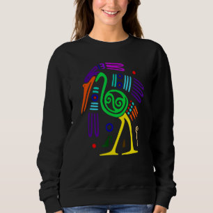 Ostrich Like Animal Full Of Colours Sweatshirt
