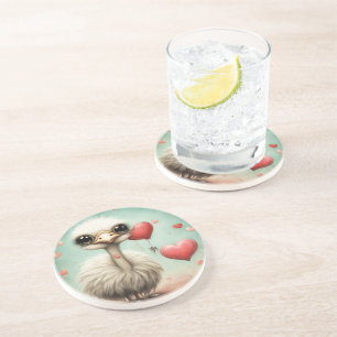 Ostrich Love 3 Coaster