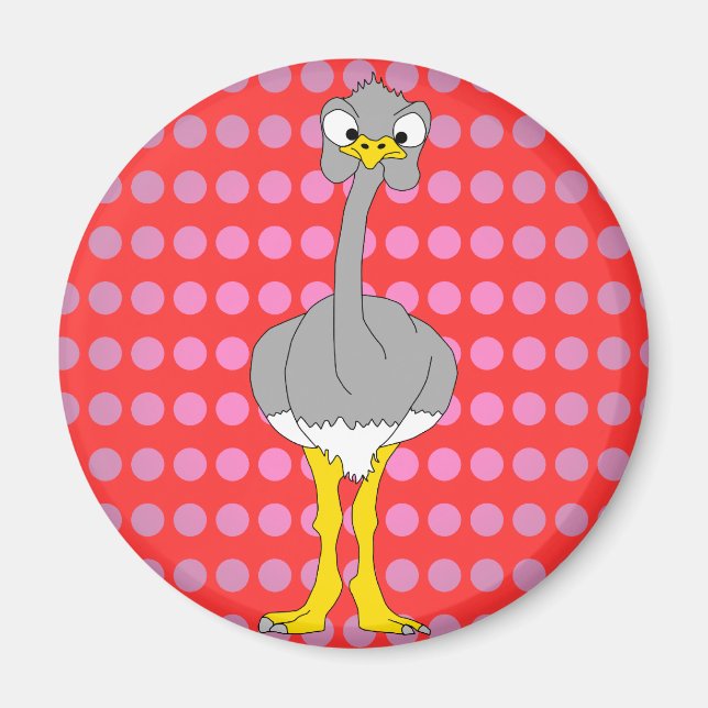 Ostrich Magnet (Front)