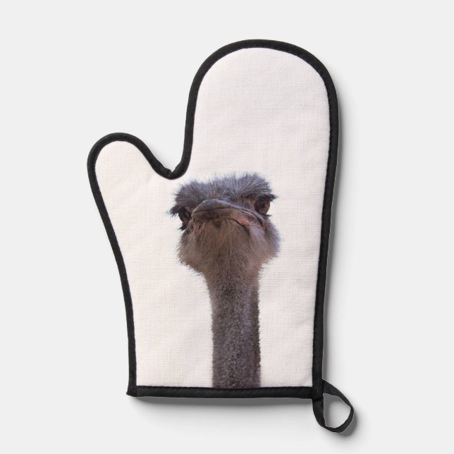 ostrich oven mitt (Front)