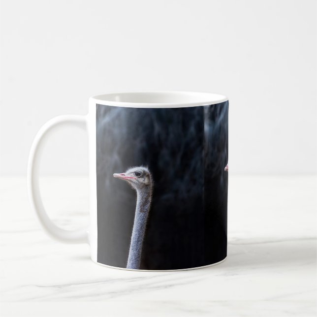 Ostrich Photography Coffee Mug (Left)