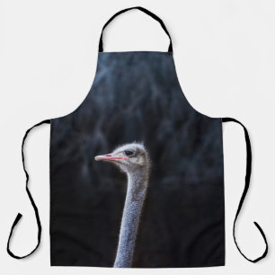ostrich portrait apron