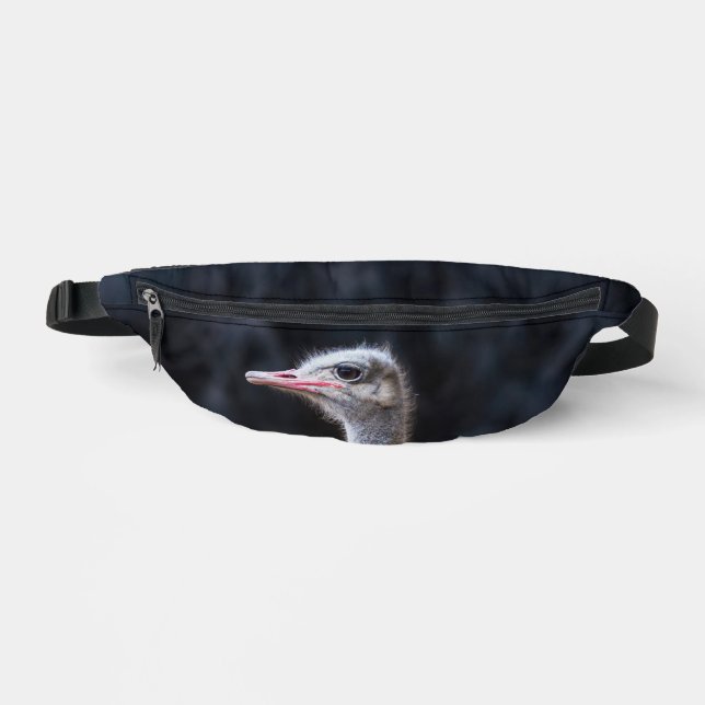 ostrich portrait    bum bags (Front)