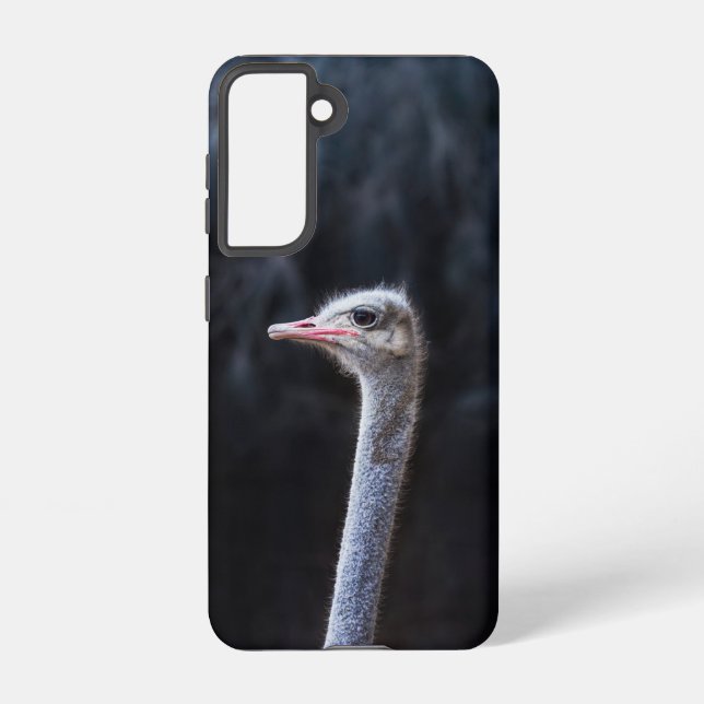 ostrich portrait     samsung galaxy s21 case (Back)