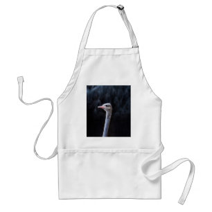 ostrich portrait standard apron