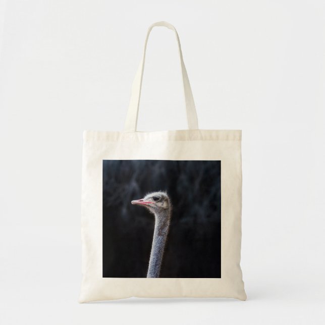 ostrich portrait    tote bag (Front)