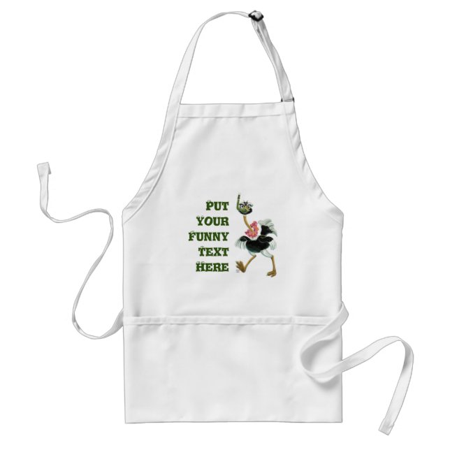 Ostrich Race in the Swamp Standard Apron (Front)