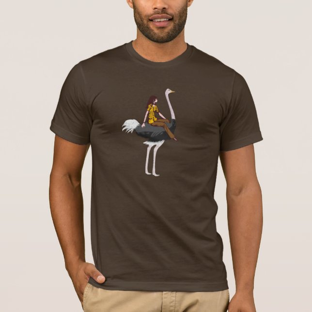 Ostrich Riding T-Shirt (Front)