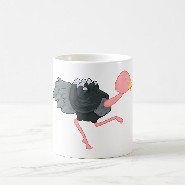 Ostrich Running Coffee Mug (Creator Uploaded)