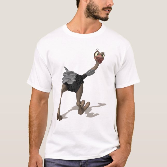Ostrich T-Shirt - Digital Painting T-Shirt (Front)