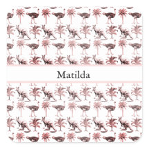 Ostriches and kangaroos, customisable