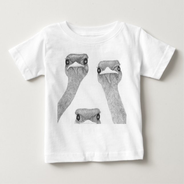 Ostriches Baby T-Shirt (Front)