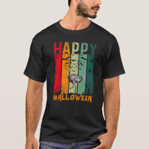 Ostriches Girls Boys Retro Halloween Dinner Party T-Shirt