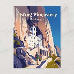 Ostrog Monastery Montenegro Postcard