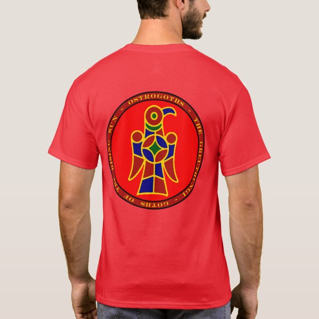 Ostrogoth Red Blue & Gold Seal Shirt (Back)
