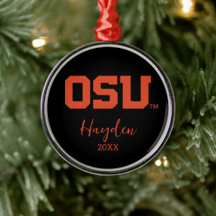 OSU METAL TREE DECORATION