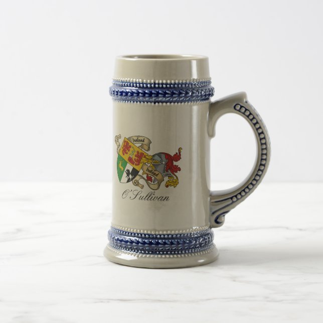 O'Sullivan Family Crest Beer Stein (Right)