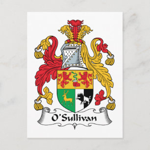 O'Sullivan Family Crest Postcard