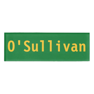 O'Sullivan Name Tag