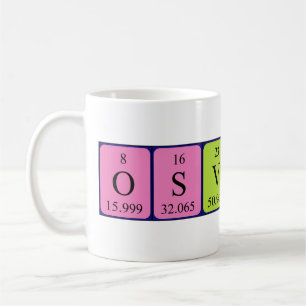 Osvaldo periodic table name mug