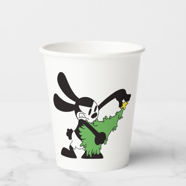 Oswald The Lucky Rabbit Christmas Tree Paper Cups (Front)