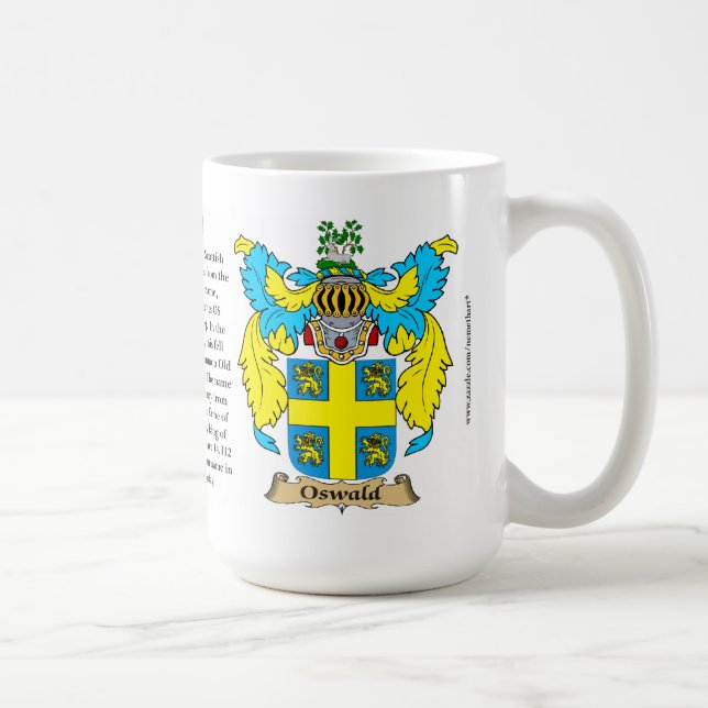 Oswald, the Origin, the Meaning and the Crest Coffee Mug (Right)