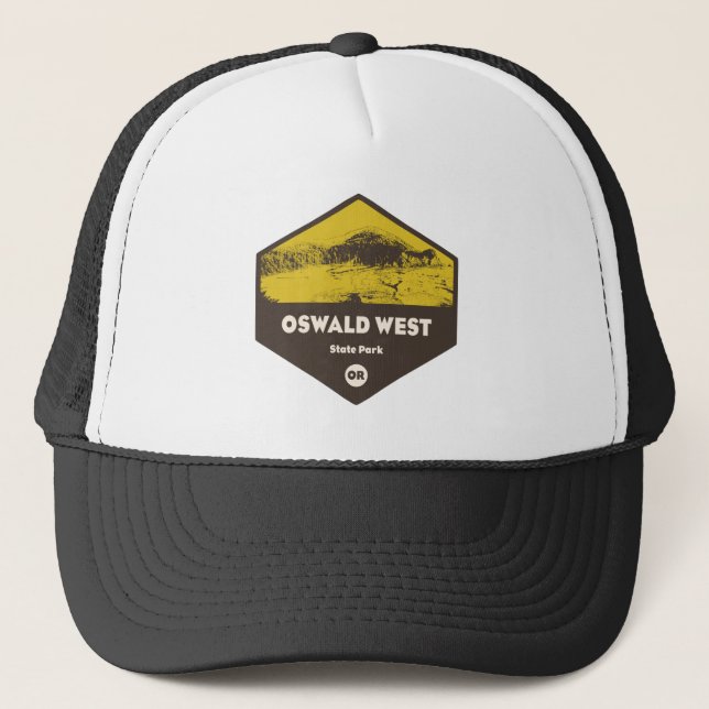 Oswald West State Park Oregon Trucker Hat (Front)