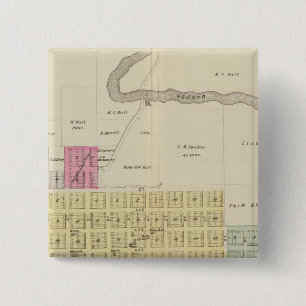 Oswego, Neosho Falls, Havens, and Butler, Kansas 15 Cm Square Badge