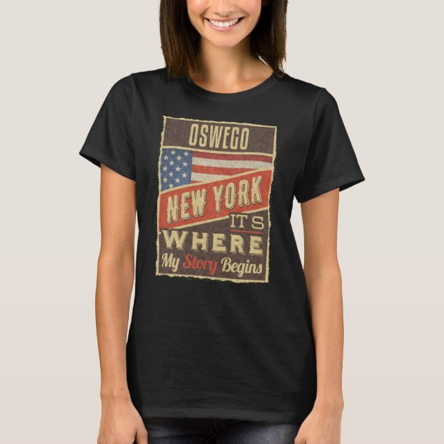 Oswego New York T-Shirt (Front)