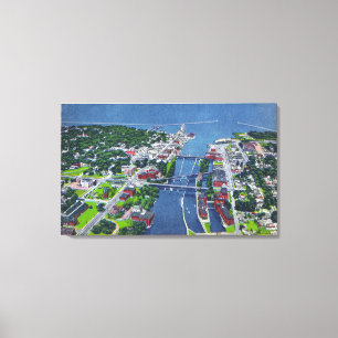 Oswego River, Locks, Harbour Entrance Canvas Print