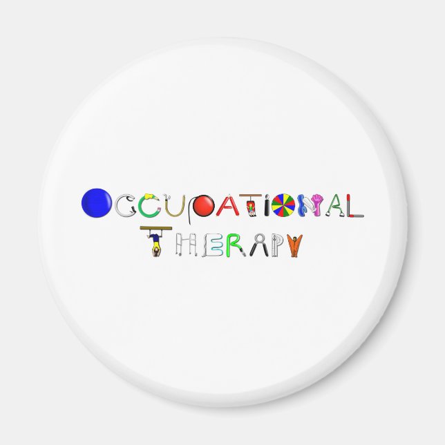 OT at Work Magnet (Front)
