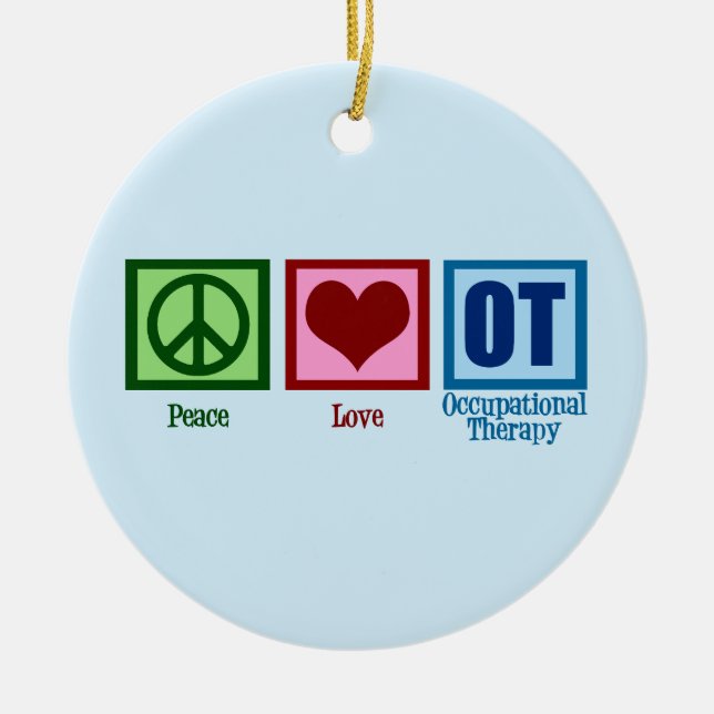 OT Blue Ceramic Tree Decoration (Front)