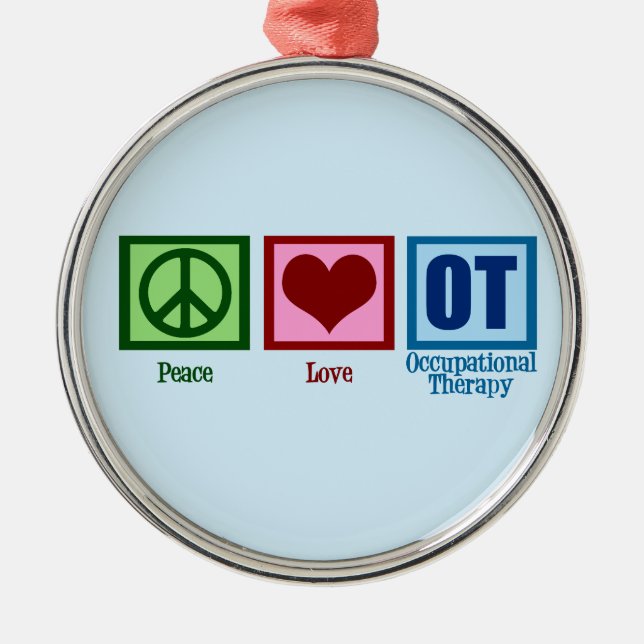 OT Blue Metal Tree Decoration (Front)