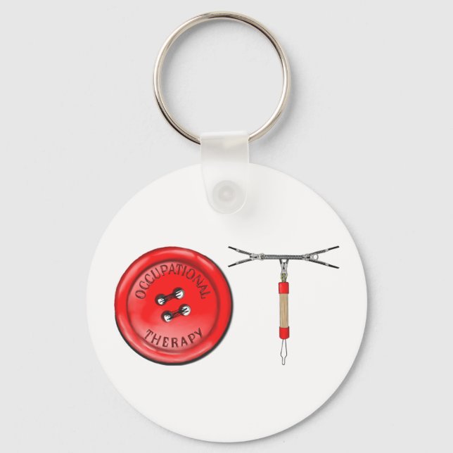 OT Button and Zipper Key Ring (Front)