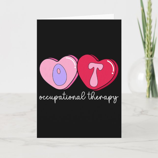 Ot Therapist Valentine Occupational Therapy Valent Card (Front)