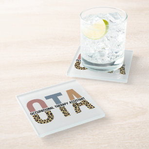 OTA Occupational Therapy Assistant Gifts Glass Coaster