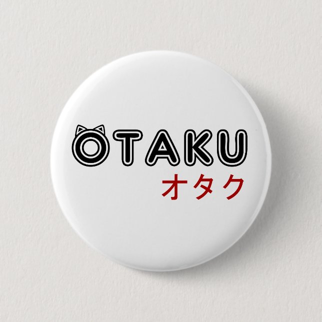 otaku1.png 6 cm round badge (Front)