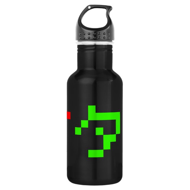 OTAKU 8 Bit Pixel Japanese Katakana 532 Ml Water Bottle (Front)